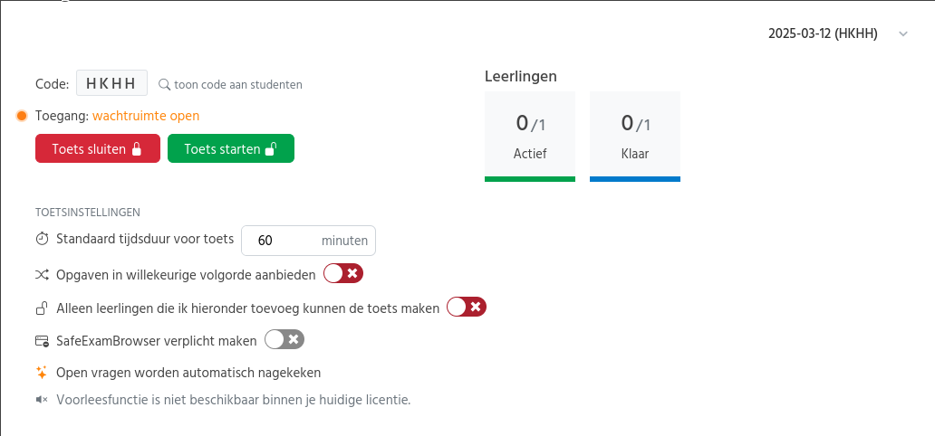 DIGITALE TOETS KLAARZETTEN visual data 8